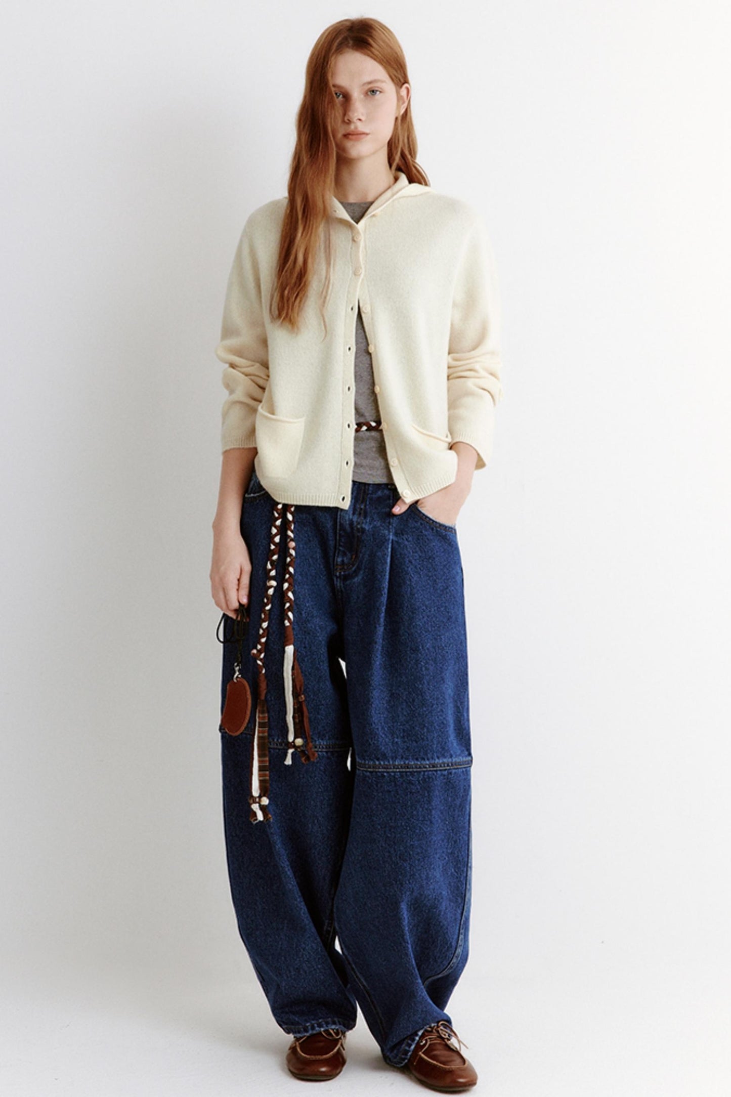 Soft Cashmere Hooded Knitted Cardigan