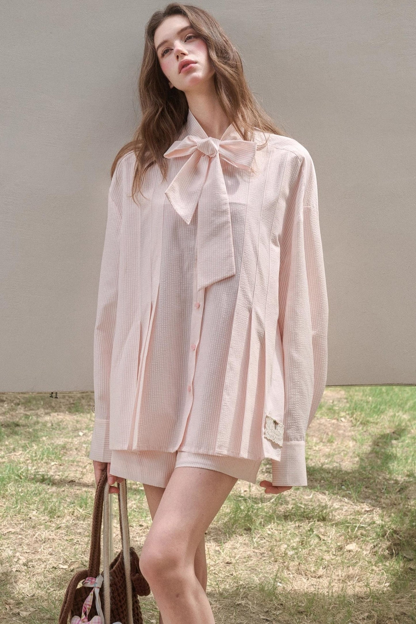 Pink Bow Shirt set-Up