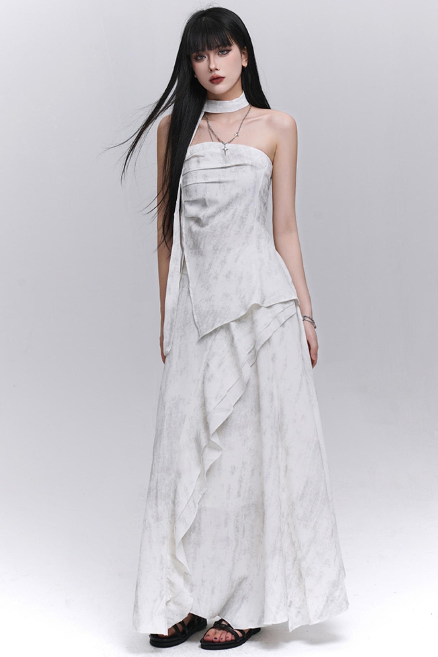 Summer Aesthetic Halter Skirt Set-Up