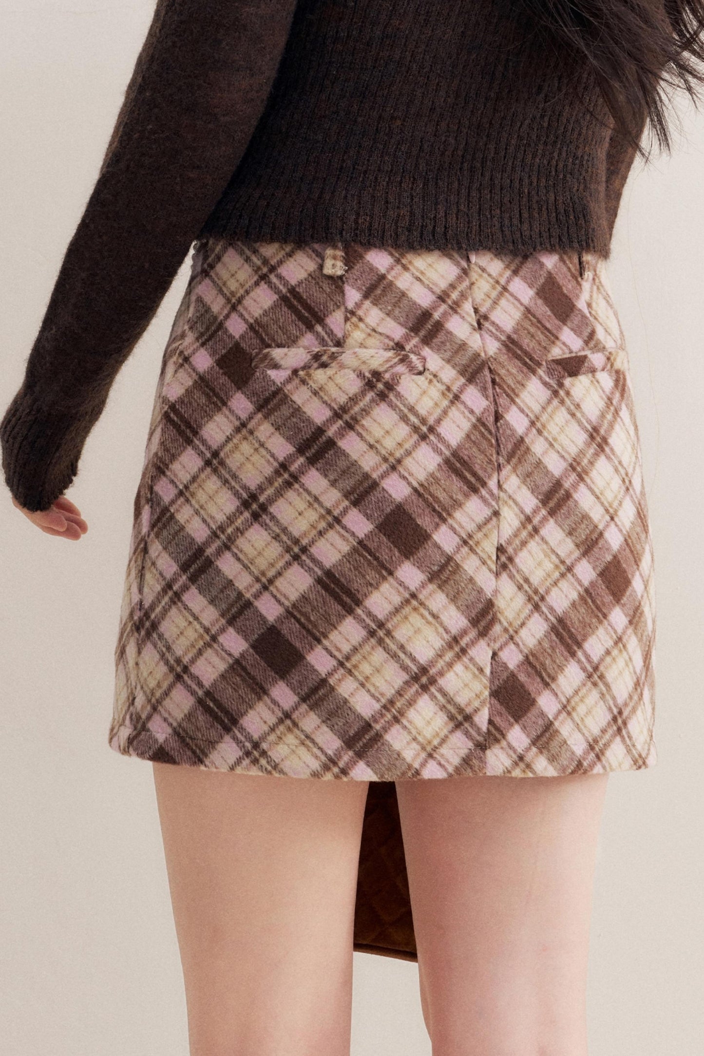 Vintage High-Waisted A-Line Skirt