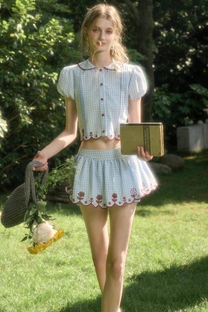 Pure Lace Airy Shirt Set-Up