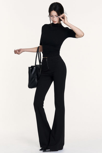 Black Spice Girl Flared Pants