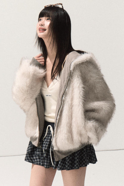 Shrine Plaid Woolen Cake A-Line Skirt