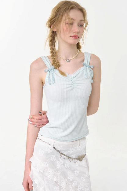 Retro Chic Bow Tank Top