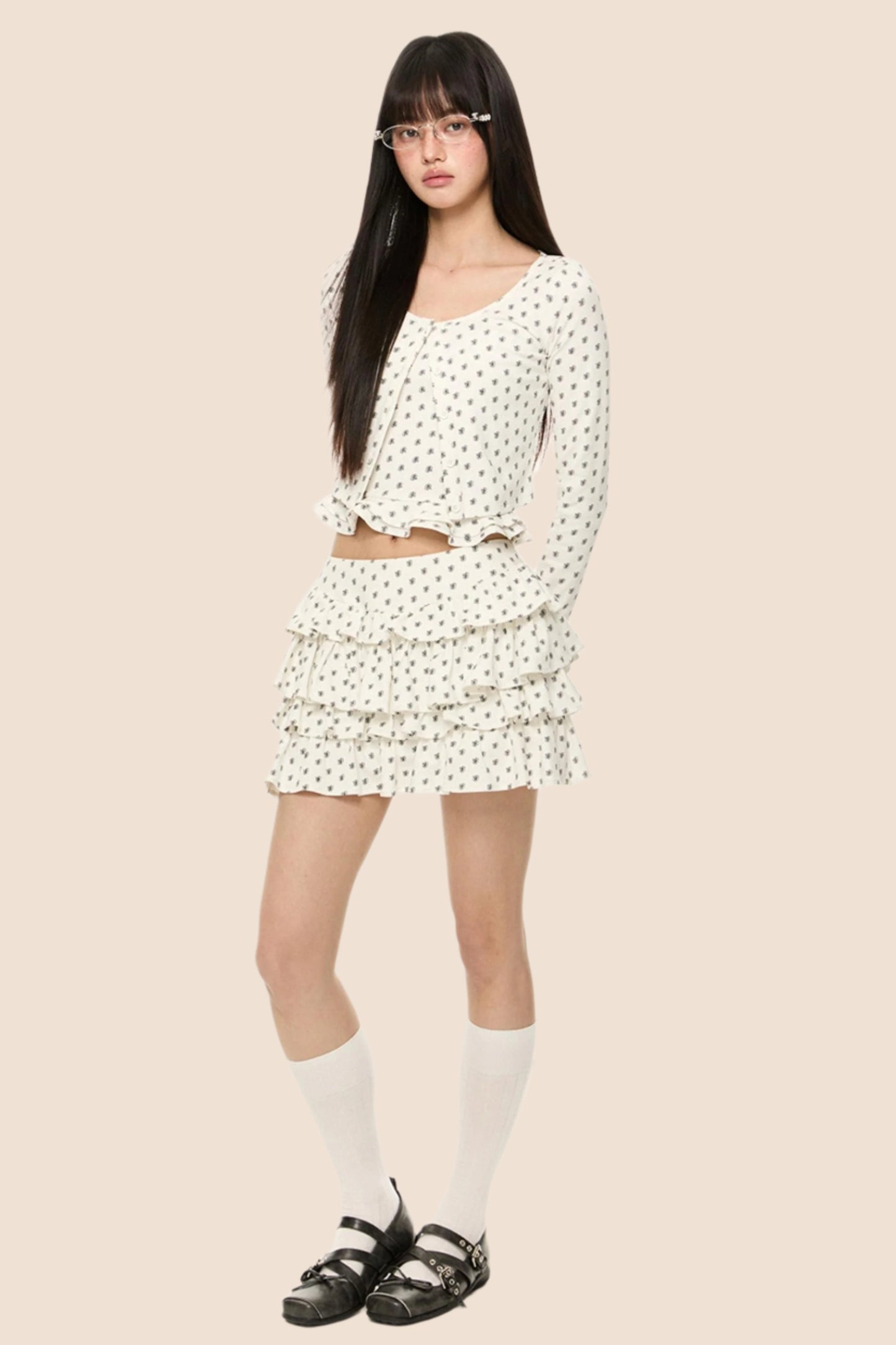 White Cardigan Set-Up