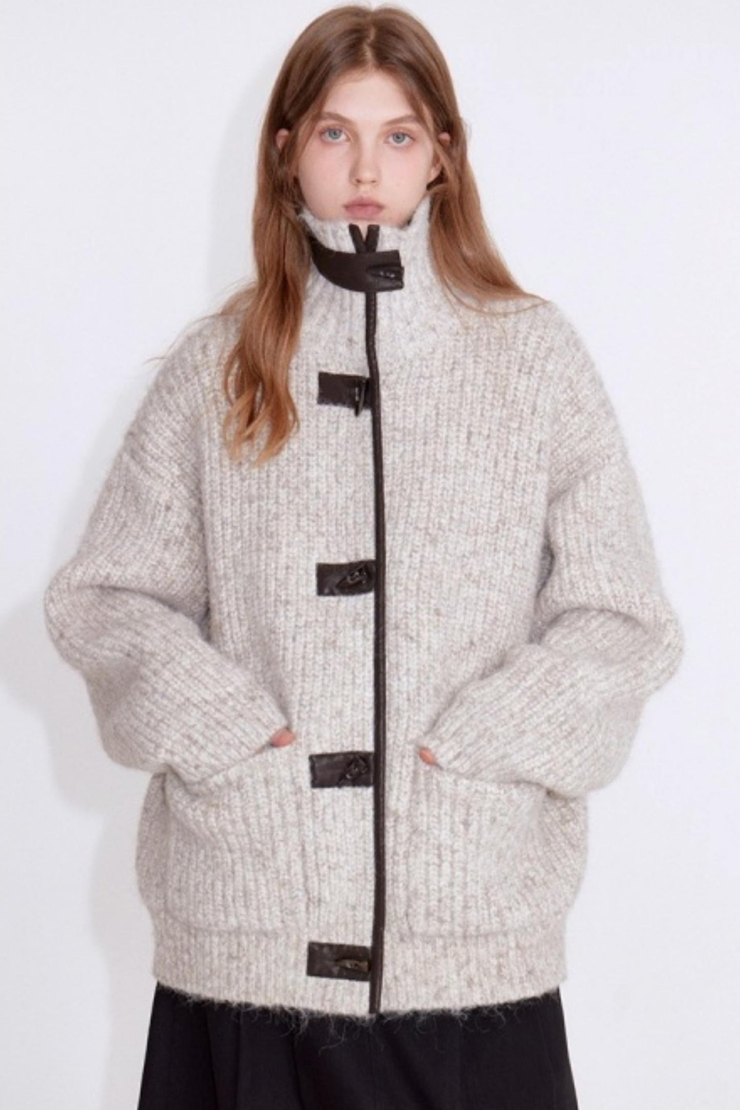 Variegated Wool Knit Jacket