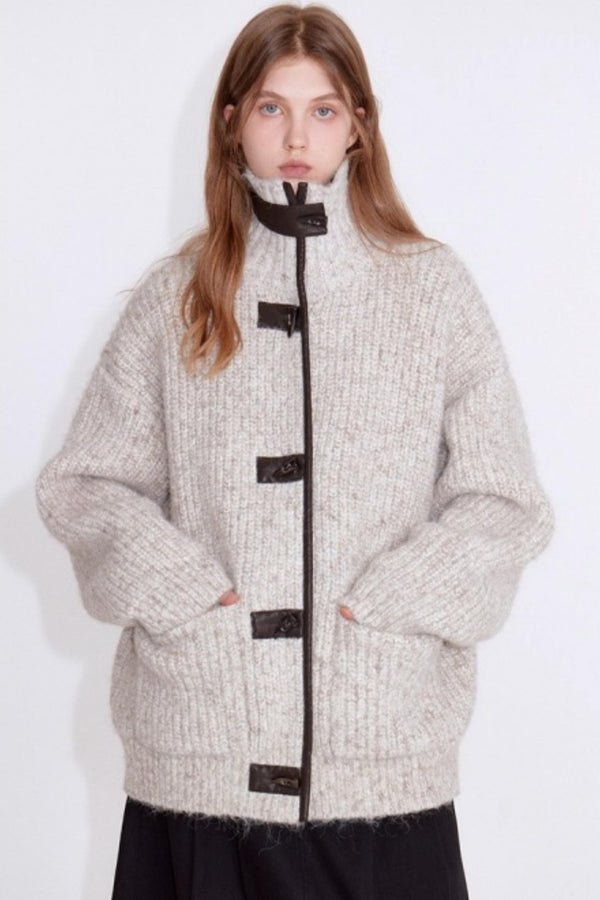 Variegated Wool Knit Jacket