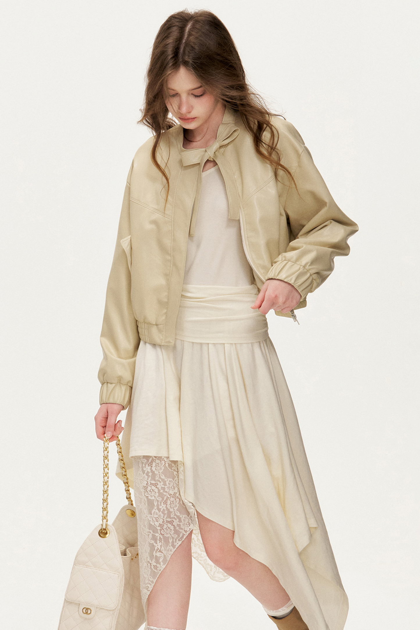 Romantic Lace Asymmetrical Dress