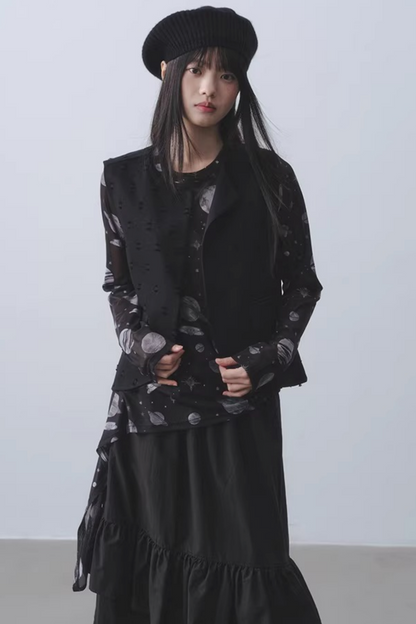 Dark Planet Sheer Top