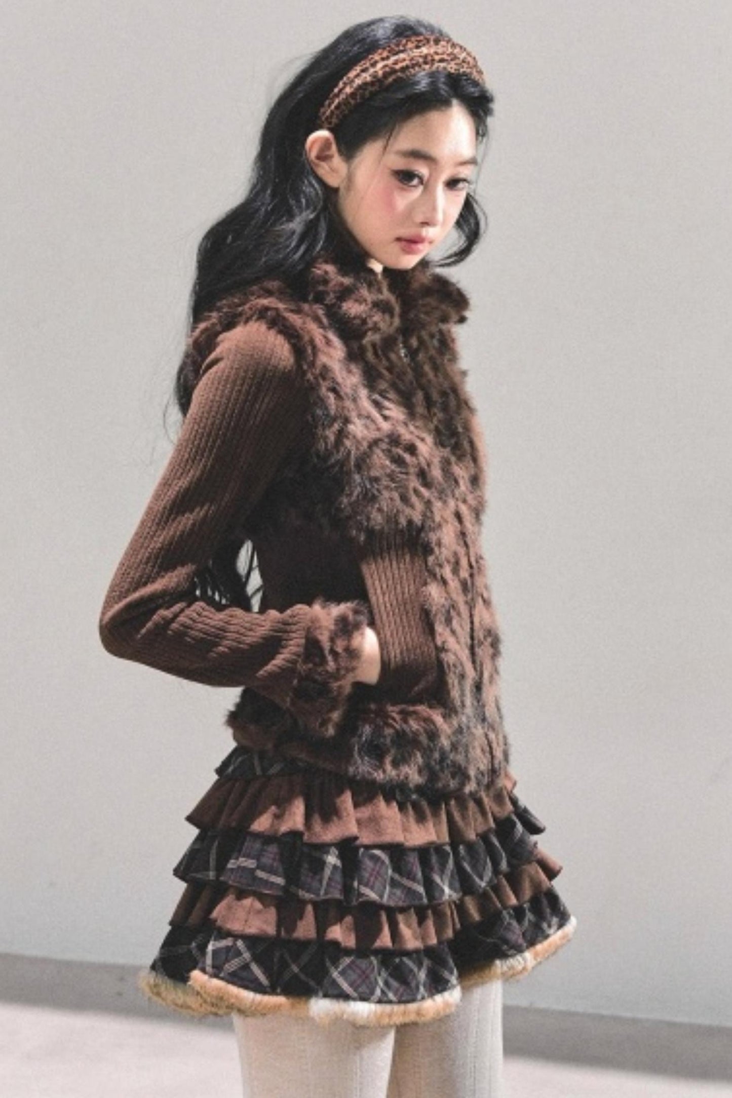 Leopard Print Silver Fox Jacket