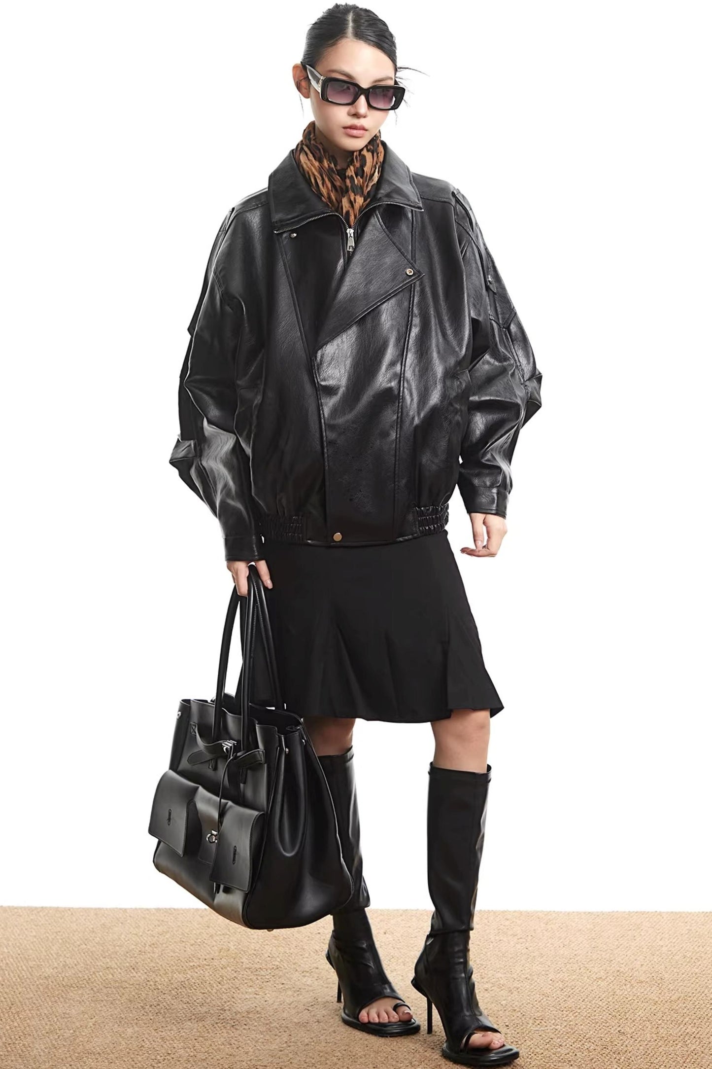 Retro Leather Motorcycle Jacket