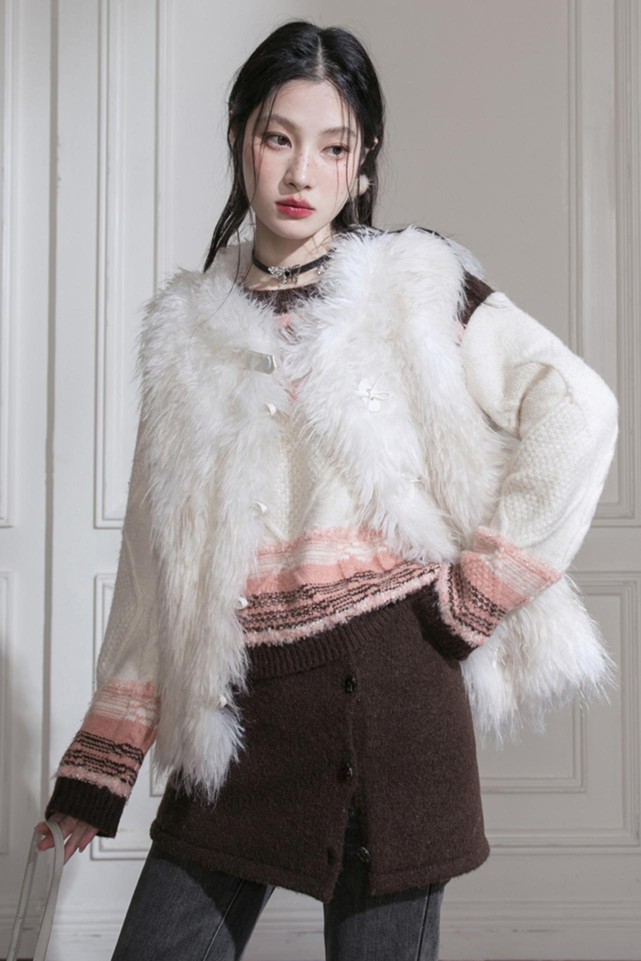 Sunset Gradient Knit Top & Skirt Set