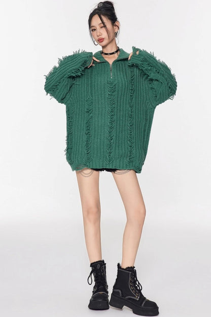 Soft Waxy Knit Sweater