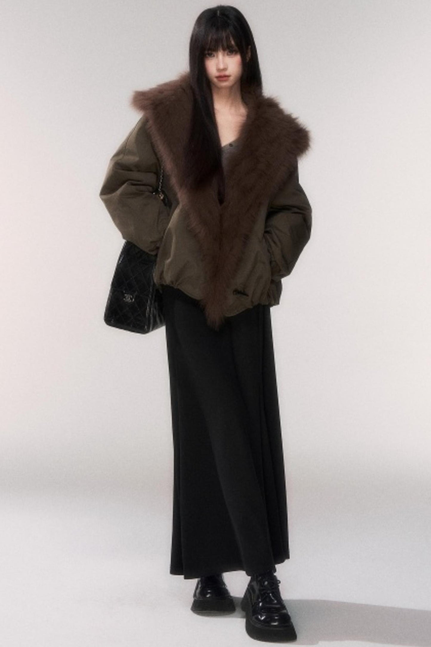 Winter Wool A-Line Skirt