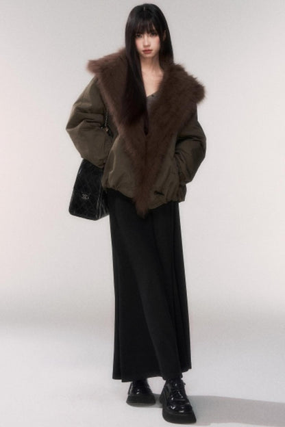 Winter Wool A-Line Skirt