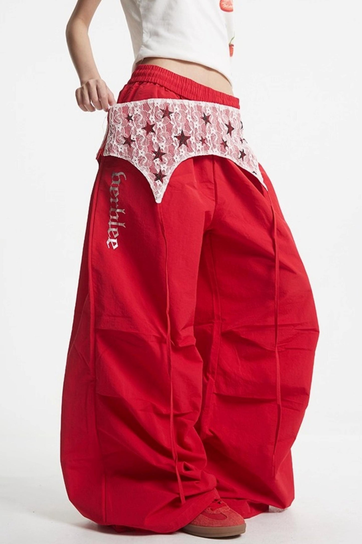 Lace Paratrooper Pants