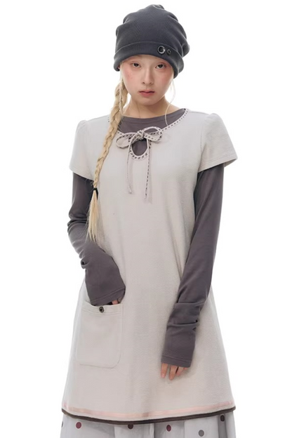 와플 니트 버튼 모자