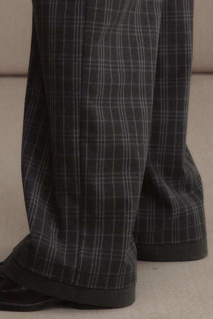 High Waist Straight Pants