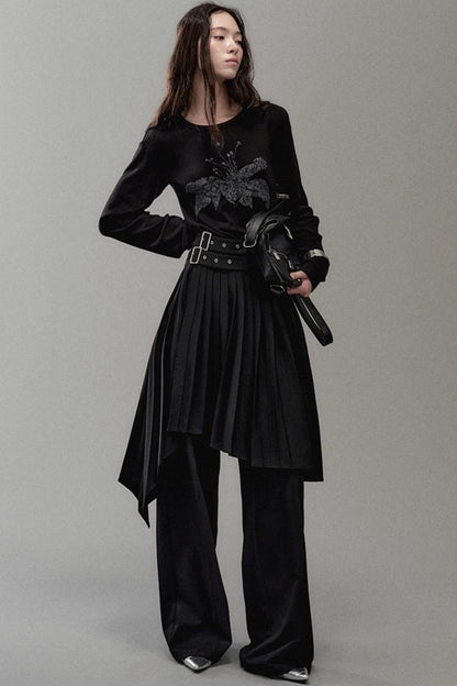 Floating Floral Crewneck Top