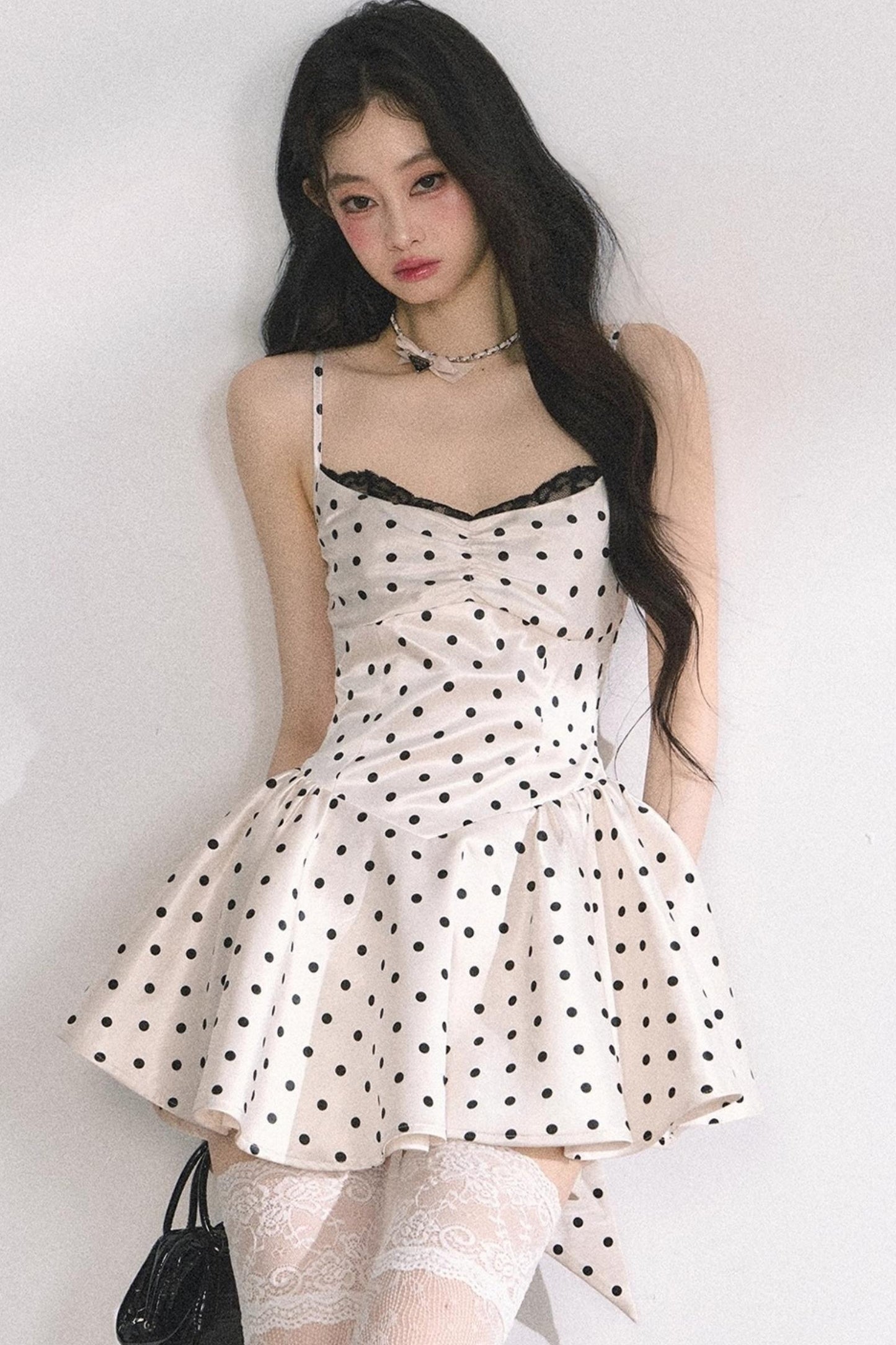 Ruffled Polka Dot Mini Dress