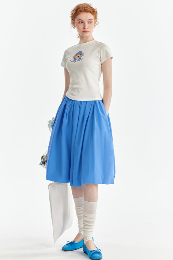 Layered Bloomers T-Shirt-Skirt Set-Up