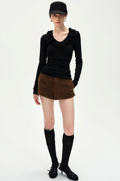 Lace V-Neck Slimming Top