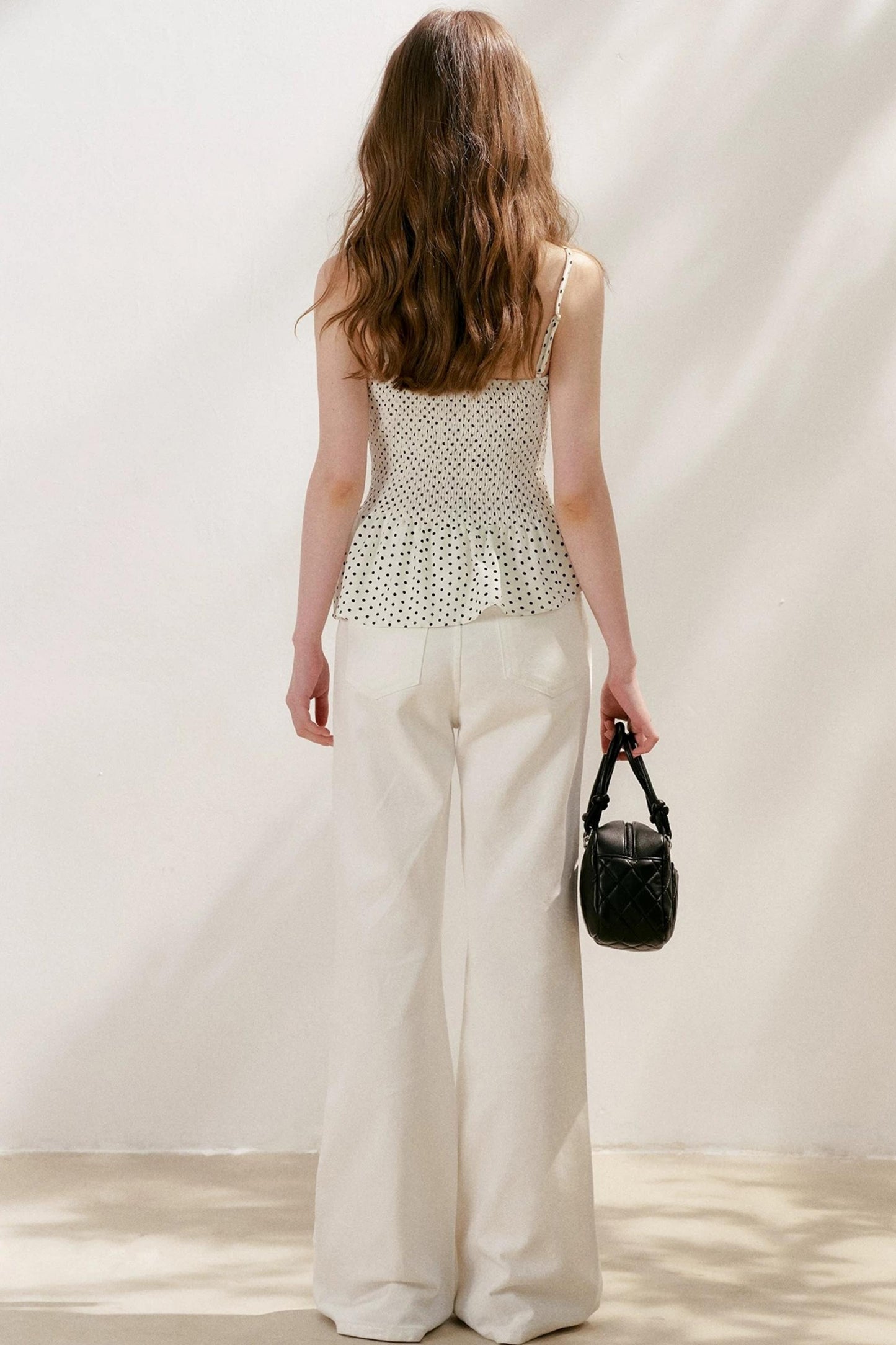 Polka Dot Asymmetrical Camisole