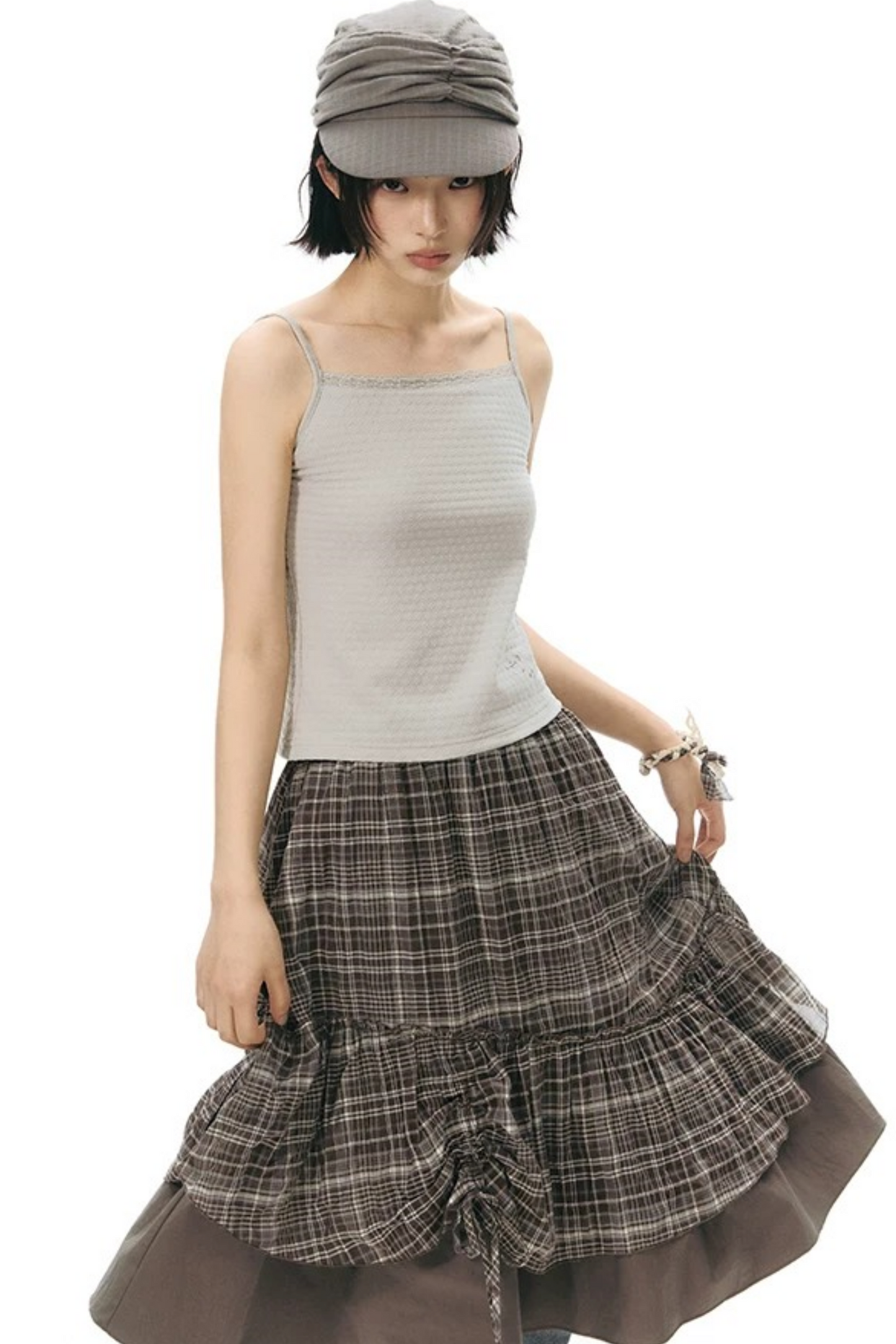 Lace-Trimmed Embroidered Camisole
