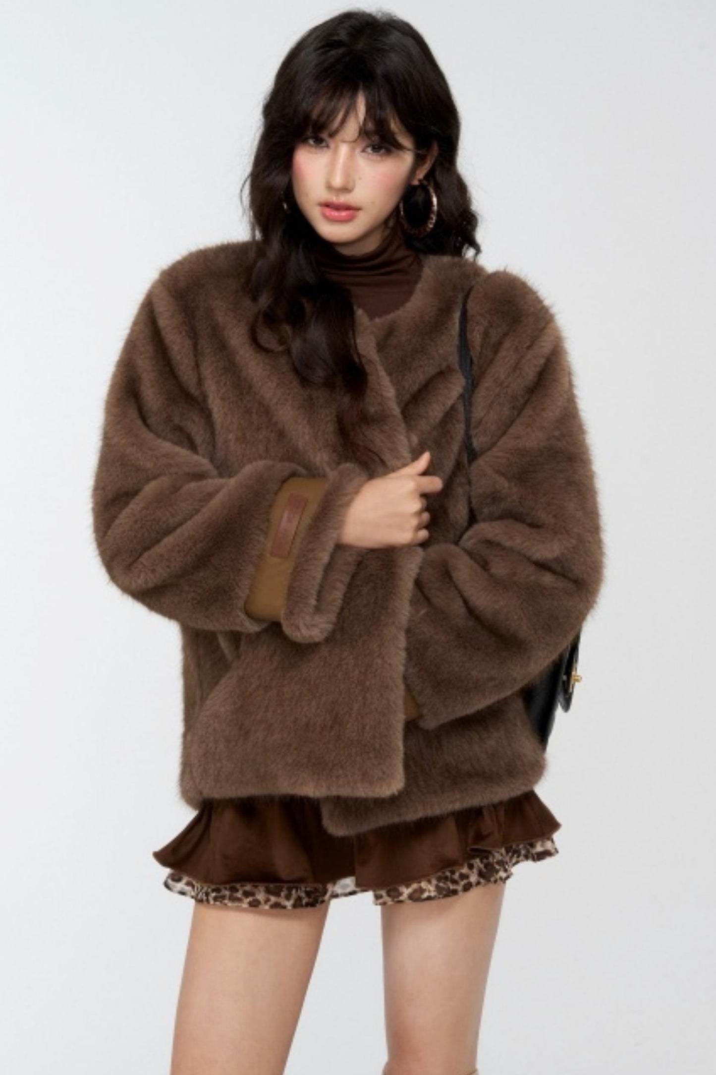 Slavic Aesthetics Fur-Cuffed Jacket