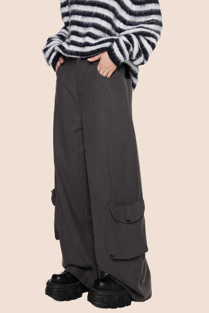 Fall Retro Wide-Leg Pants
