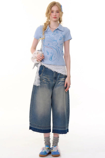 Retro Rabbit Knit Tee