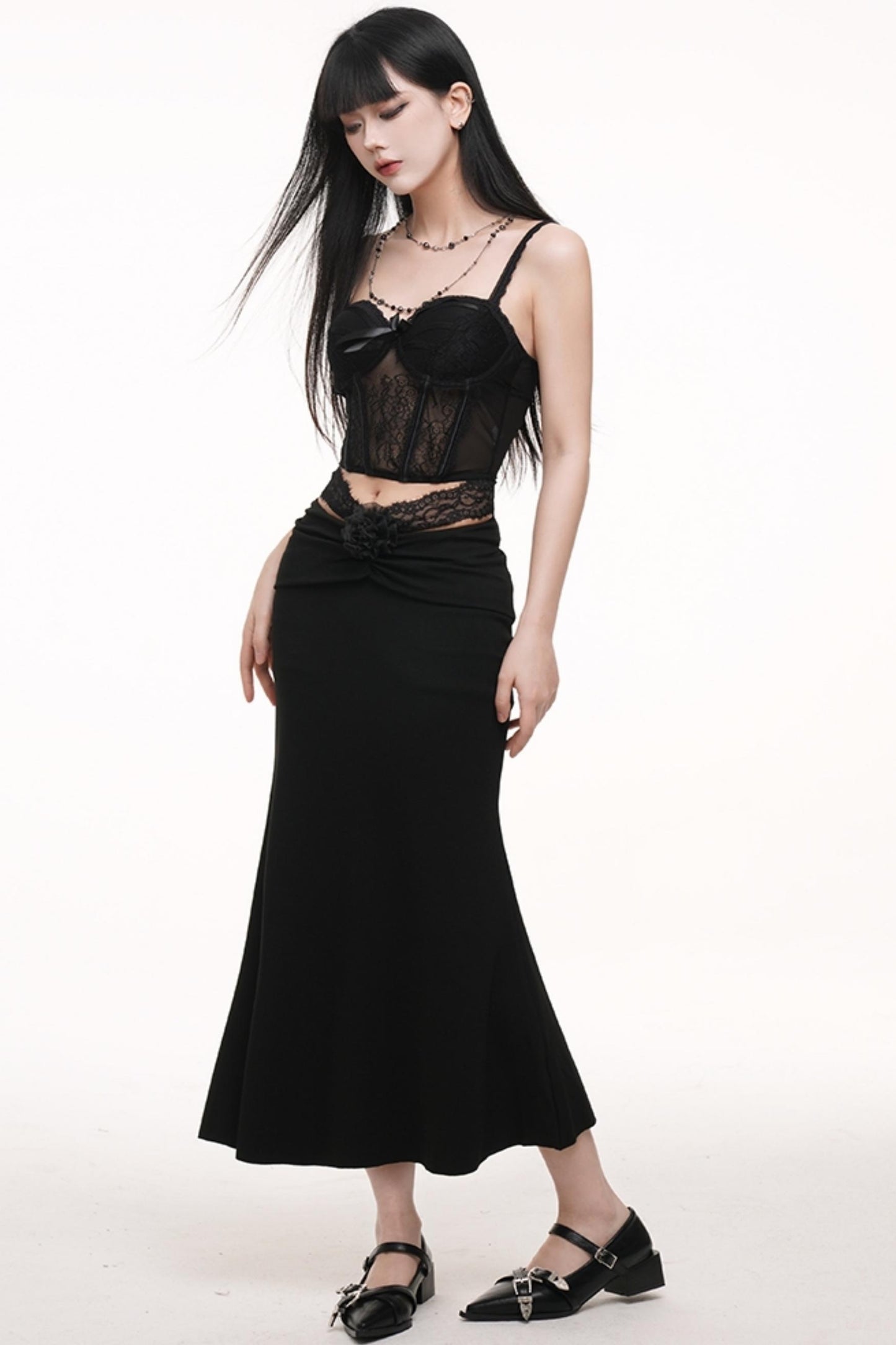Black Corset Skirt Set-Up