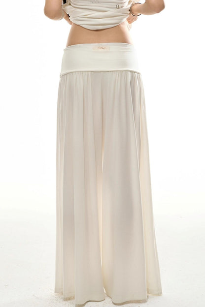 Silk Pleated Vest Pants Set-Up