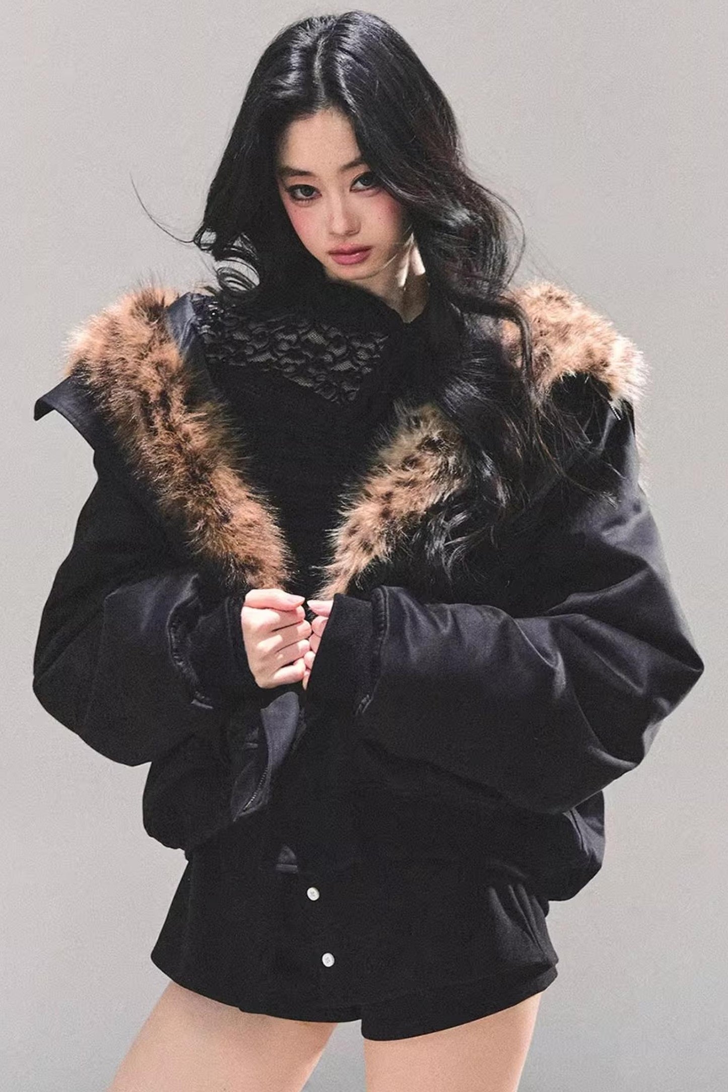 Hepburn-Style Quilted Winter Coat