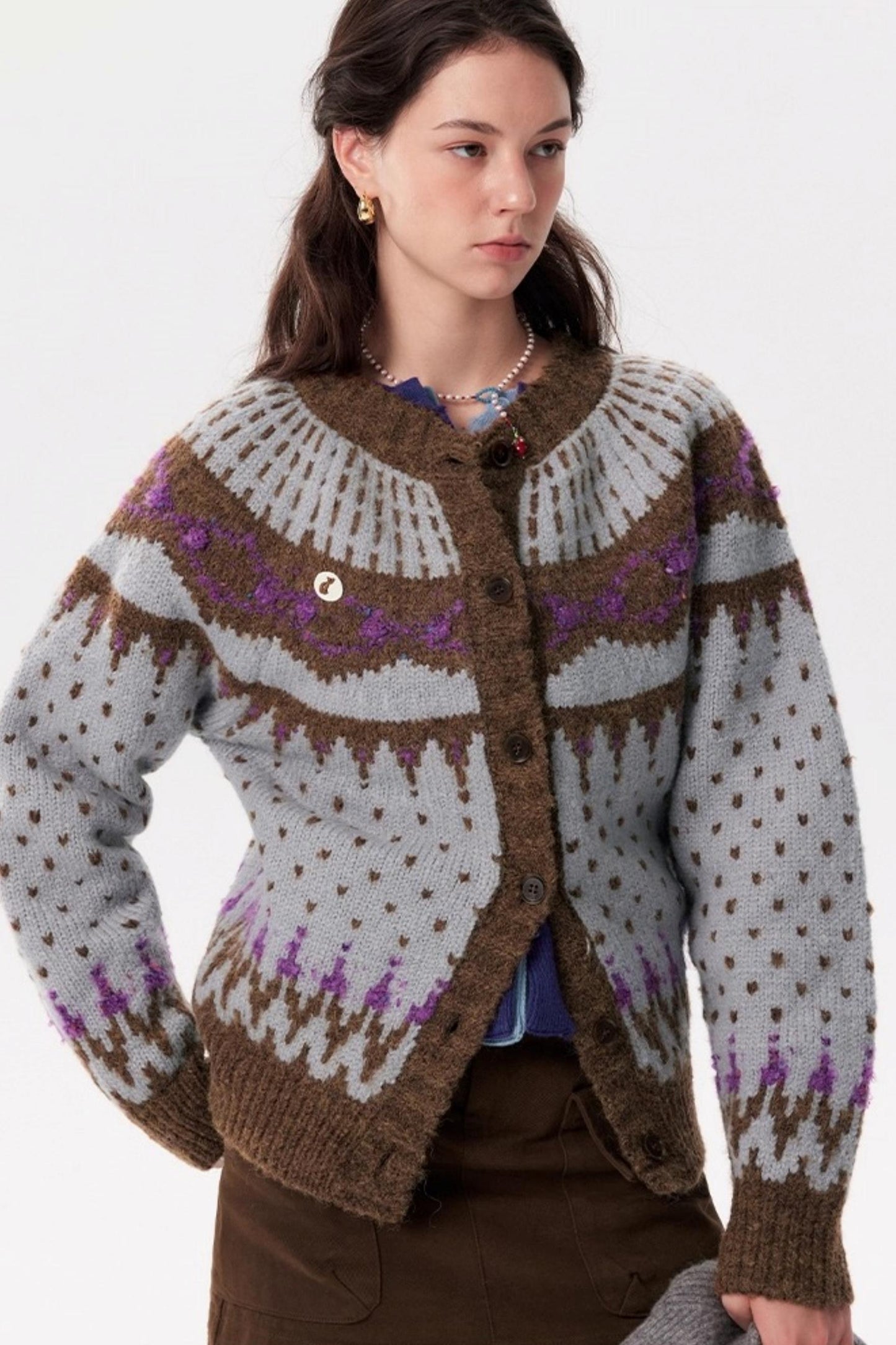 Fair Isle Sweater Jacket