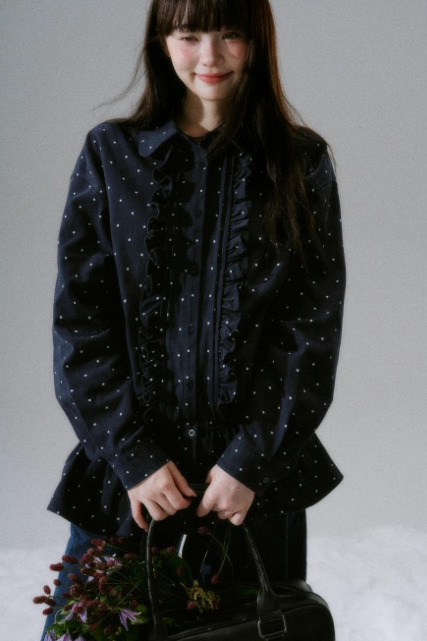 Polka Dot Twill Shirt