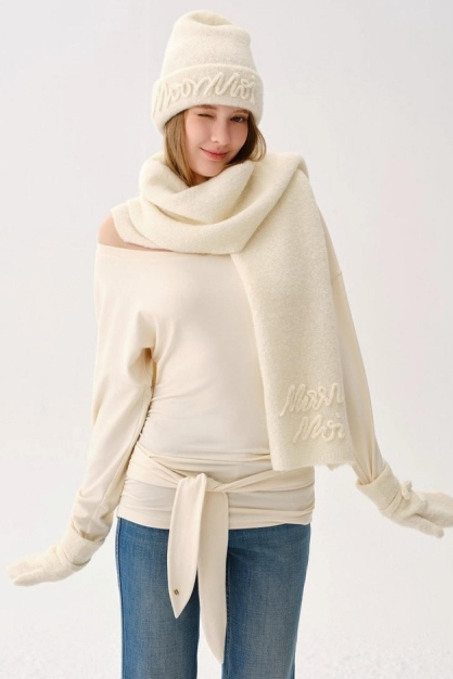 Wool Blend Knitted Set-Up