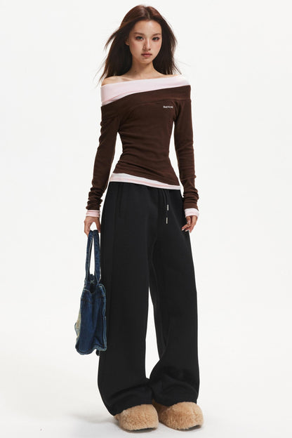 One-Shoulder Knitted Top