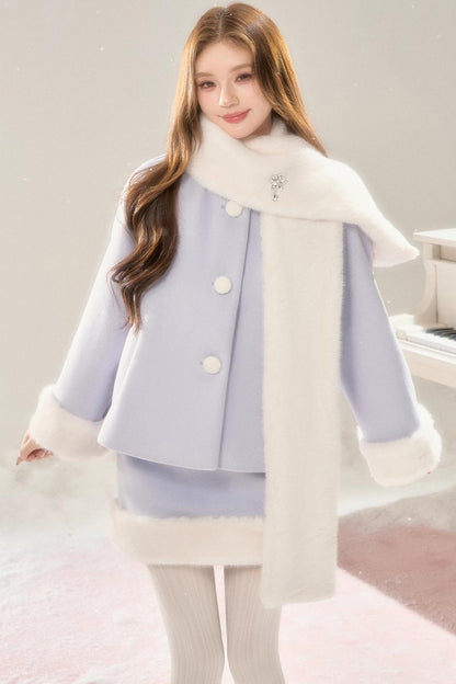 Hokkaido Tweed Coat and Skirt Set-Up