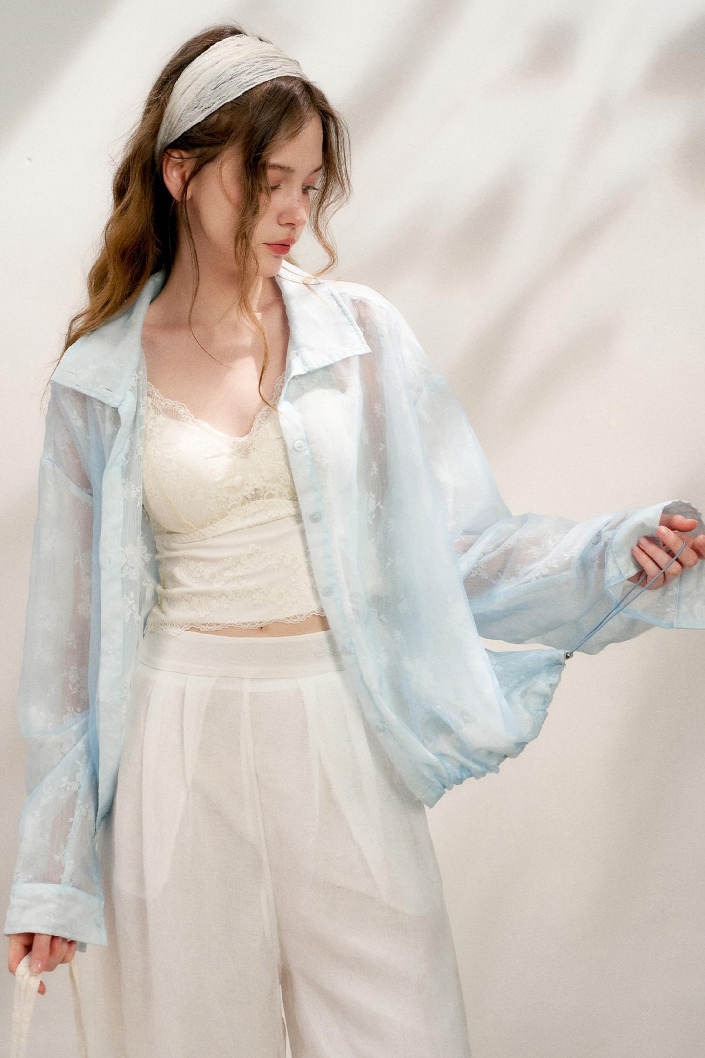 Lace Color-Block Jacket