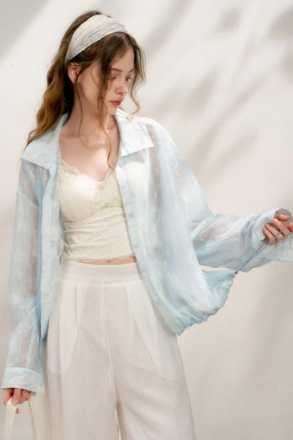 Lace Color-Block Jacket