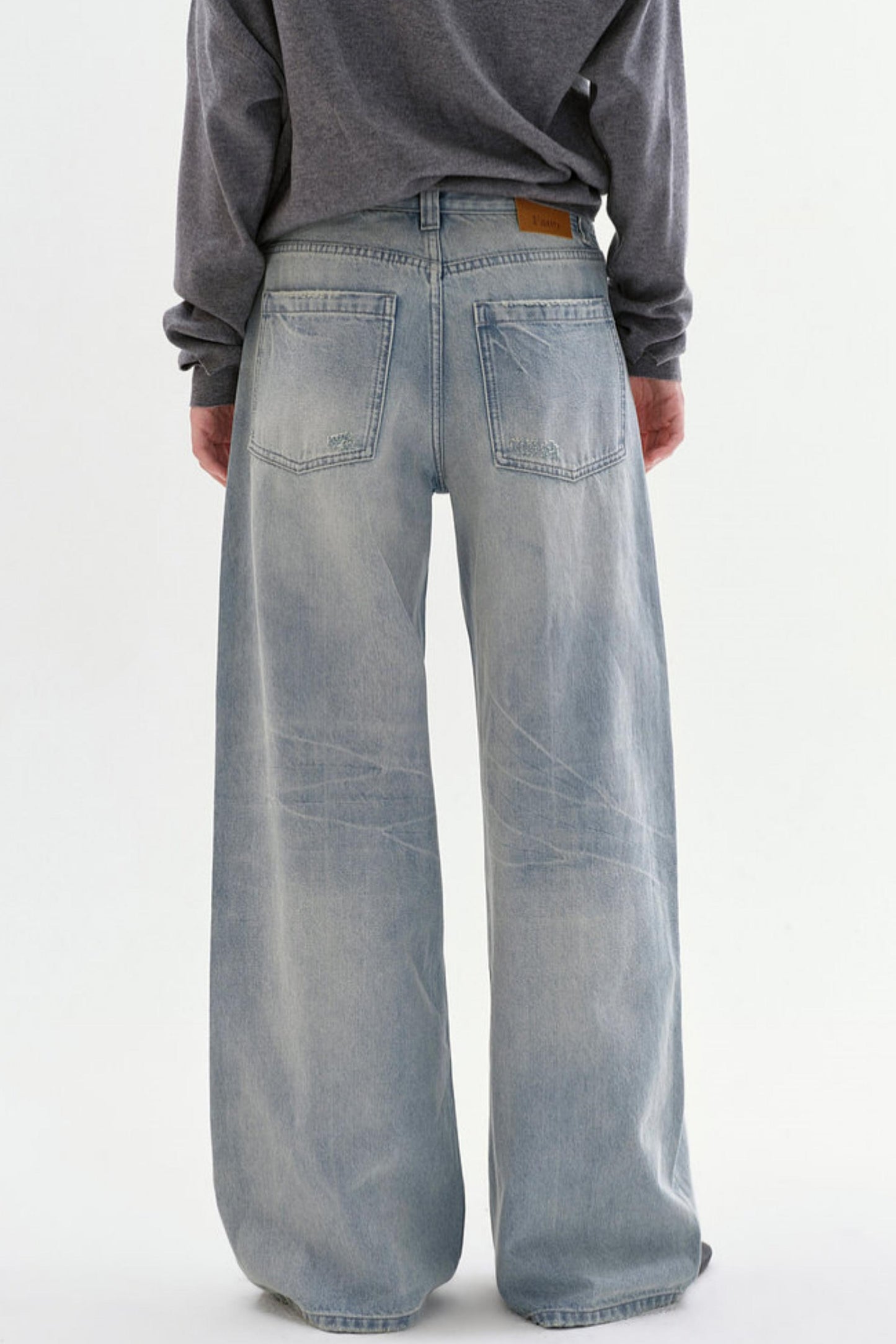 Cotton Straight-Leg Jeans