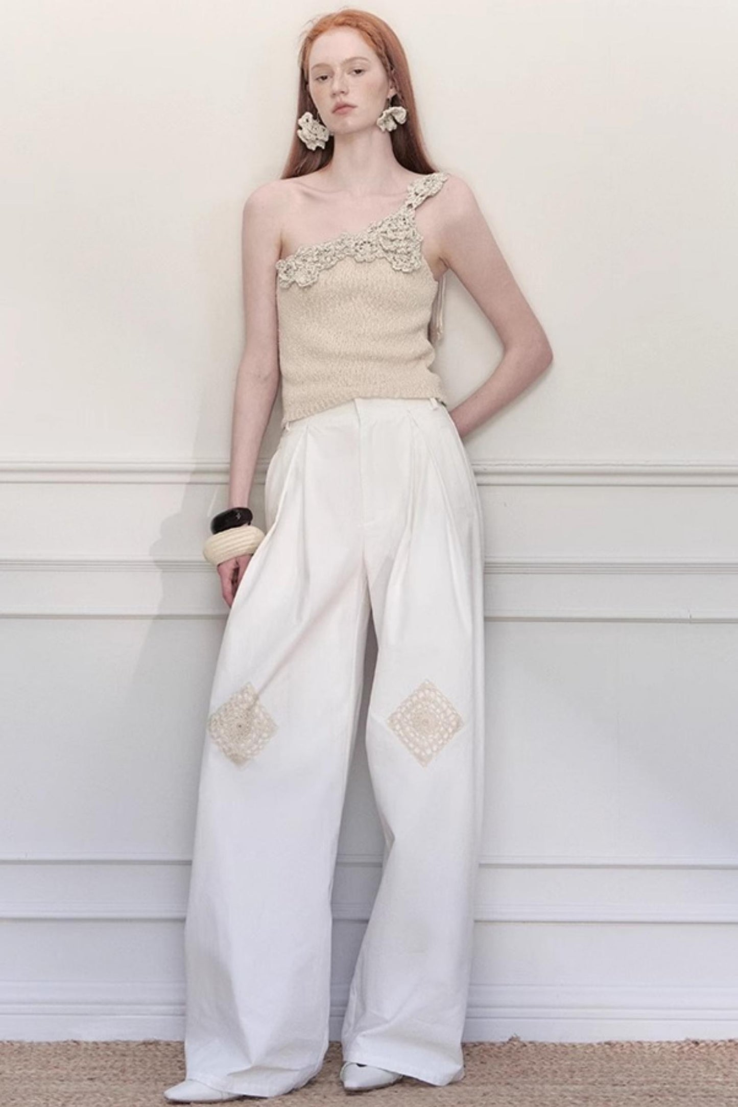 Grandmothers Crochet Wide-Leg Pants