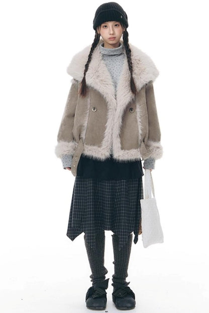 Patchwork Irregular Umbrella Skirt