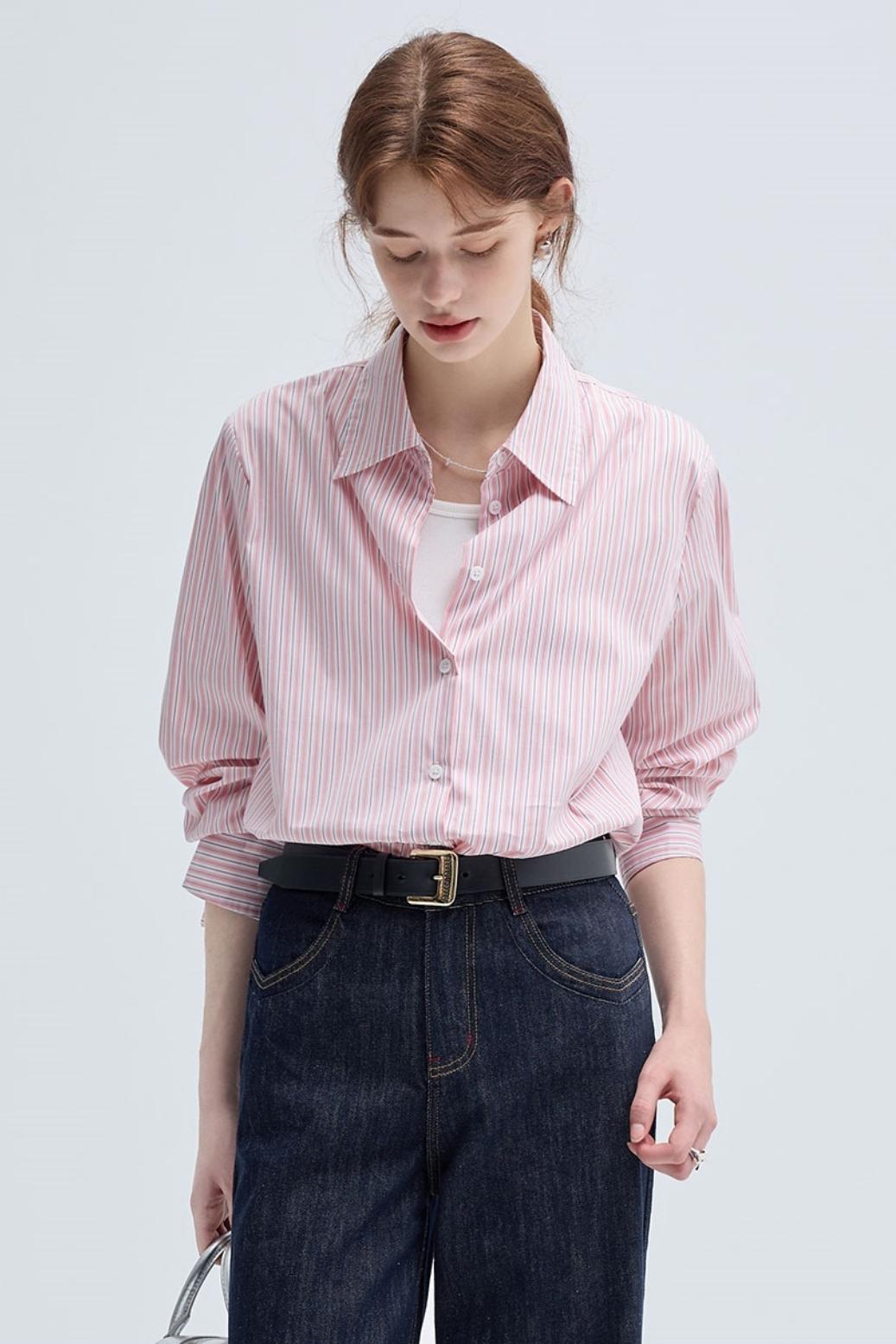 Striped French Casual Shirt