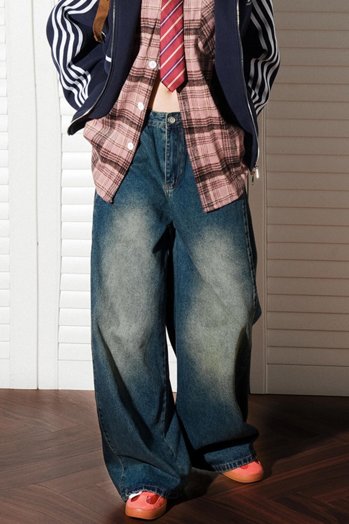 Straight Casual Split Jeans Pants