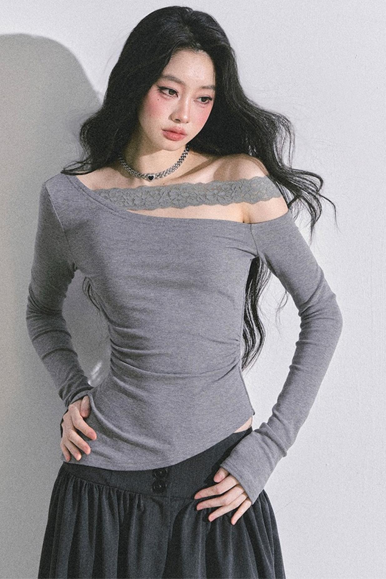 Barbaric Lace Off-the-Shoulder Top