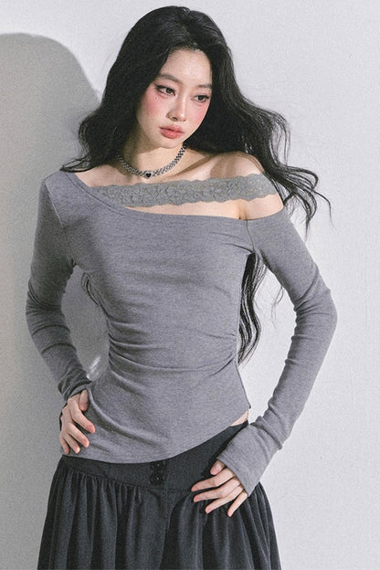 Barbaric Lace Off-the-Shoulder Top