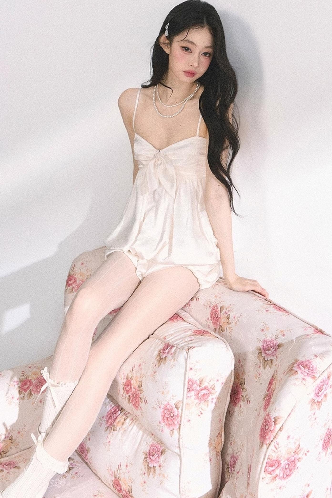 Floral Strap Two-Piece Summer Skirt Set-Up