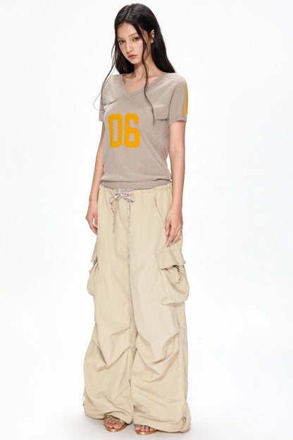 Color-Block Wide-Leg Pants